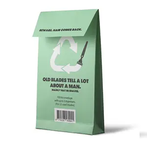 Postzak van Boldking om scheermesjes te recyclen