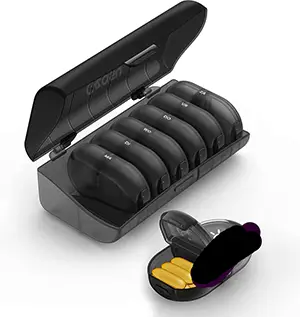 Doosje met pillen voor dagelijkse inname